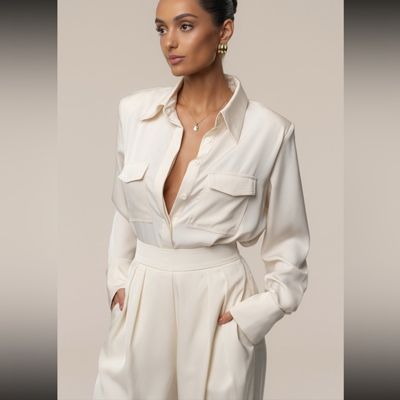 JLUXLABEL BUTTERCREAM CANDICE TROUSERS NEW WITH TAG, S - Picture 8 of 9